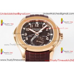 AQUANAUT 5164R RG ZF 1:1 BEST EDITION BROWN DIAL ON BROWN RUBBER STRAP A324