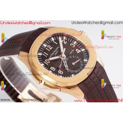 AQUANAUT 5164R RG ZF 1:1 BEST EDITION BROWN DIAL ON BROWN RUBBER STRAP A324