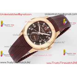 AQUANAUT 5164R RG ZF 1:1 BEST EDITION BROWN DIAL ON BROWN RUBBER STRAP A324