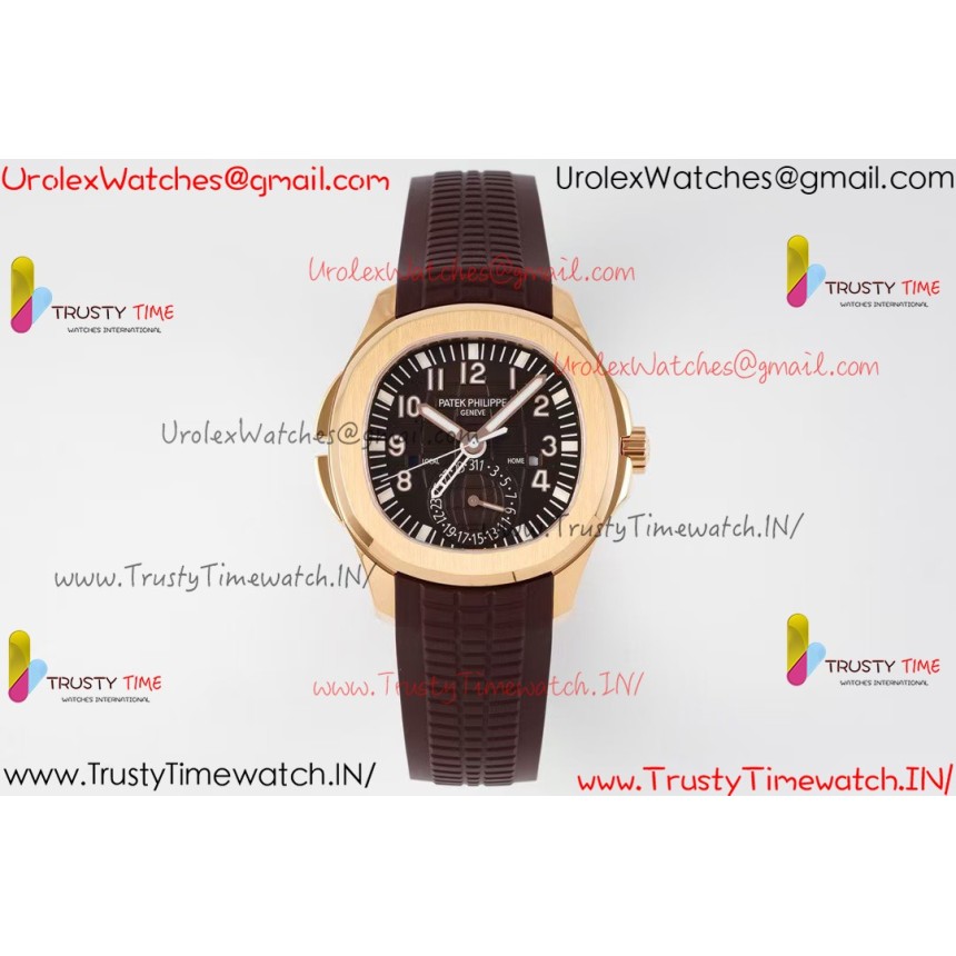 AQUANAUT 5164R RG ZF 1:1 BEST EDITION BROWN DIAL ON BROWN RUBBER STRAP A324 AQUANAUT 5164R RG ZF 1:1 BEST EDITION BROWN DIAL ON BROWN RUBBER STRAP A324