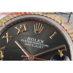 DATEJUST 31MM 904L SS AR+F BEST EDITION GRAY DIAL STICK MARKER ON 904L SS JUBILEE BRACELET ETA2688