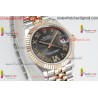 DATEJUST 31MM 904L SS AR+F BEST EDITION GRAY DIAL STICK MARKER ON 904L SS JUBILEE BRACELET ETA2688