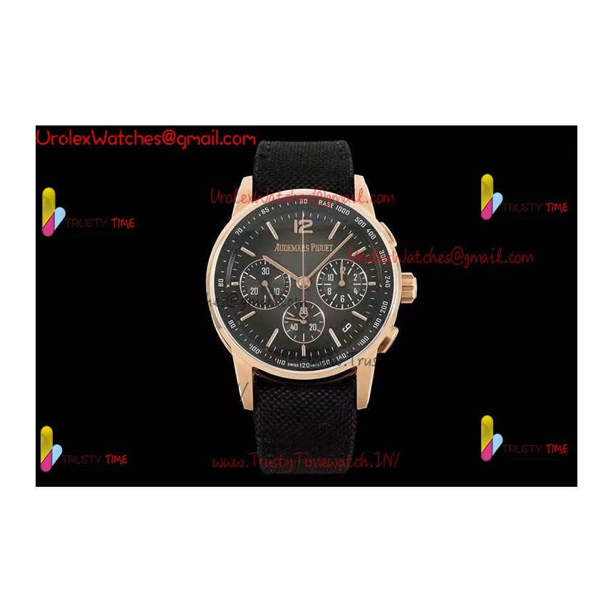 CODE 11.59 CHRONO 26393 RG/PVD APPF Rose Gold BEST EDITION BLACK DIAL ON BLACK NYLON STRAP A4401 CODE 11.59 CHRONO 26393 RG/PVD APPF Rose Gold BEST EDITION BLACK DIAL ON BLACK NYLON STRAP A4401