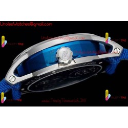 CODE 11.59 26600NB SS APPF BEST EDITION BLUE SKELETON DIAL ON BLUE NYLON STRAP ASIAN TOURBILLON