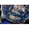 CODE 11.59 26600NB SS APPF BEST EDITION BLUE SKELETON DIAL ON BLUE NYLON STRAP ASIAN TOURBILLON
