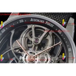 CODE 11.59 26600CR SS/RG APPF BEST EDITION GREEN SKELETON DIAL ON GREEN NYLON STRAP ASIAN TOURBILLON