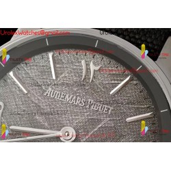Audemars Piguet Code 11.59 Series New Tourbillon First Meteorite Face Tourbillon Skeleton SS Gray Dial Black Nylon Strap