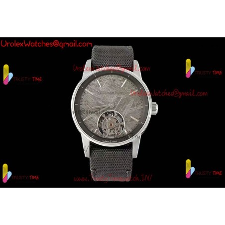 Audemars Piguet Code 11.59 Series New Tourbillon First Meteorite Face Tourbillon Skeleton SS Gray Dial Black Nylon Strap