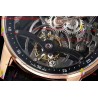 CODE 11.59 26600CR SS/RG APPF BEST EDITION BLACK SKELETON DIAL ON BLACK LEATHER STRAP ASIAN TOURBILLON