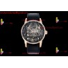 CODE 11.59 26600CR SS/RG APPF BEST EDITION BLACK SKELETON DIAL ON BLACK LEATHER STRAP ASIAN TOURBILLON