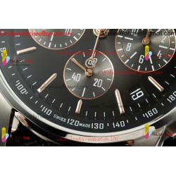 CODE 11.59 CHRONO 26393 APPF SS BEST EDITION BLACK DIAL 6-Pin Rose Gold ON BLACK NYLON STRAP A4401