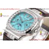 NAUTILUS 5740 T DIAMONDS BEZEL SS TWF BEST EDITION Sky Blue DIAL ON SS BRACELET A240