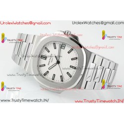 NAUTILUS 5711/1A-018 PPF 1:1 BEST EDITION TIFFANY WHITE DIAL ON SS BRACELET SUPER CLONE 26-330 V5