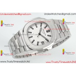 NAUTILUS 5711/1A-018 PPF 1:1 BEST EDITION TIFFANY WHITE DIAL ON SS BRACELET SUPER CLONE 26-330 V5