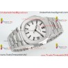 NAUTILUS 5711/1A-018 PPF 1:1 BEST EDITION TIFFANY WHITE DIAL ON SS BRACELET SUPER CLONE 26-330 V5