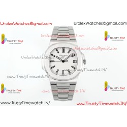 NAUTILUS 5711/1A-018 PPF 1:1 BEST EDITION TIFFANY WHITE DIAL ON SS BRACELET SUPER CLONE 26-330 V5