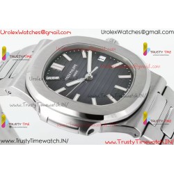 NAUTILUS 5711/1A-018 PPF 1:1 BEST EDITION TIFFANY GREY DIAL ON SS BRACELET SUPER CLONE 26-330 V5