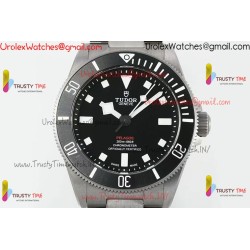 PELAGOS M25407N-0001 39MM BLACK CERAMIC TI V2 ZF 1:1 BEST EDITION BLACK DIAL ON TITANIUM BRACELET A2824