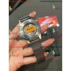 SEAMASTER 300M DIVER TITANIUM/BRONZE GOLD VSF 1:1 BEST EDITION GREEN DIAL ON TITANIUM MESH BRACELET A8806