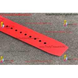 RM011 RG CASE CARBON BEZEL CHRONOGRAPH KVF 1:1 BEST EDITION SKELETON DIAL RED/RG ON RED RUBBER STRAP A7750