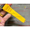 RM011 RG Black Case Carbon Bezel Chronograph KVF 1:1 Best Version Skeleton Dial Yellow / Yellow Rubber Strap A7750