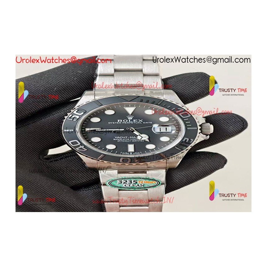 YACHT-MASTER 226627 TITANIUM CLEAN 1:1 BEST EDITION BLACK DIAL ON TITANIUM BRACELET VR3235