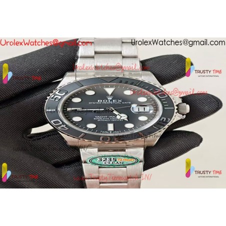 YACHT-MASTER 226627 TITANIUM CLEAN 1:1 BEST EDITION BLACK DIAL ON TITANIUM BRACELET VR3235