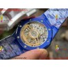 ROYAL OAK 15500 BLUE CERAMIC APSF 1:1 BEST EDITION SILVER DIAL ON BLUE CERAMIC BRACELET SA4302 SUPER CLONE