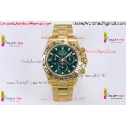 DAYTONA 116508 GAIN WEIGHT YG ZF 1:1 BEST EDITION GREEN DIAL ON YG BRACELET SH4130