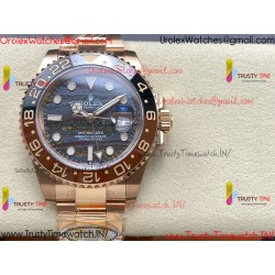 GMT-MASTER II 126715 CHNR RG 3EF 1:1 BEST EDITION EVERROSE TIGER IRON DIAL ON RG BRACELET SUPER CLONE VR3285 CHS