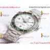 Planet Ocean 600M 43.5mm Green Ceramic Bezel SS VSF 1:1 Best Edition Silver Dial on SS Strap A8900