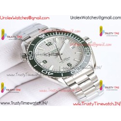 Planet Ocean 600M 43.5mm Green Ceramic Bezel SS VSF 1:1 Best Edition Silver Dial on SS Strap A8900