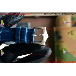 ANNUAL CALENDAR COMPLICATIONS 5205R SS GRF BEST EDITION BLUE DIAL ON BLUE LEATHER STRAP A324