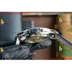 ANNUAL CALENDAR COMPLICATIONS 5205R SS GRF BEST EDITION BLUE DIAL ON BLUE LEATHER STRAP A324