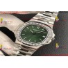 AUTILUS 5711/1A 3KF 1:1 BEST EDITION DIAMONDS BEZEL GREEN TEXTURED DIAL ON
