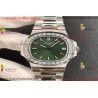 AUTILUS 5711/1A 3KF 1:1 BEST EDITION DIAMONDS BEZEL GREEN TEXTURED DIAL ON