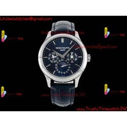 Patek Philippe 5317G-001 SS blue dial 39MM blue leather strap movement 240