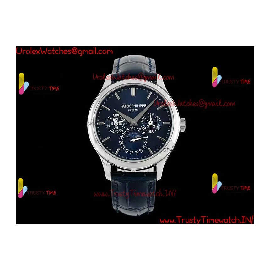 Patek Philippe 5317G-001 SS blue dial 39MM blue leather strap movement 240 Patek Philippe 5317G-001 SS blue dial 39MM blue leather strap movement 240