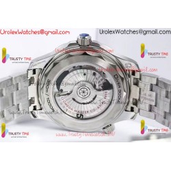 SEAMASTER DIVER 300M BLUE CERAMIC BEZEL V4 VSF 1:1 BEST EDITION Grey DIAL ON SS BRACELET SUPER CLONE ASIAN 8800