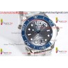 SEAMASTER DIVER 300M BLUE CERAMIC BEZEL V4 VSF 1:1 BEST EDITION Grey DIAL ON SS BRACELET SUPER CLONE ASIAN 8800