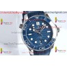 SEAMASTER DIVER 300M BLUE CERAMIC BEZEL V4 VSF 1:1 BEST EDITION BLUE DIAL ON SS BRACELET SUPER CLONE ASIAN 880