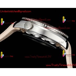 Omega·Ocean Universe TVSF 43.5MM Beige Dial Ceramic Bezel Beige Rubber Strap Movement 8900