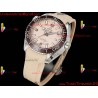 Omega·Ocean Universe TVSF 43.5MM Beige Dial Ceramic Bezel Beige Rubber Strap Movement 8900