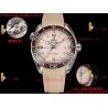 Omega·Ocean Universe TVSF 43.5MM Beige Dial Ceramic Bezel Beige Rubber Strap Movement 8900