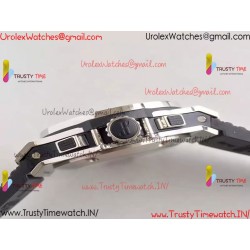 Hublot Big Bang 44mm Black Dial SS Black Rubber Strap Movement 4100