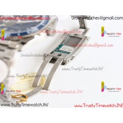 PLANET OCEAN 43.5MM BLUE CERAMIC BEZEL SS SCF 1:1 BEST EDITION BLUE DIAL ON SS BRACELET A8900