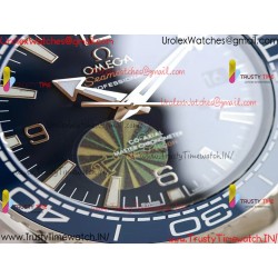 PLANET OCEAN 43.5MM BLUE CERAMIC BEZEL SS SCF 1:1 BEST EDITION BLUE DIAL ON SS BRACELET A8900