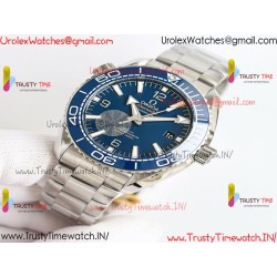 PLANET OCEAN 43.5MM BLUE CERAMIC BEZEL SS SCF 1:1 BEST EDITION BLUE DIAL ON SS BRACELET A8900