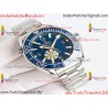 PLANET OCEAN 43.5MM BLUE CERAMIC BEZEL SS SCF 1:1 BEST EDITION BLUE DIAL ON SS BRACELET A8900