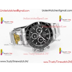 Daytona Black Ceramic Panda 126500 GF Black Dial SS 904L Strap Movement 4131